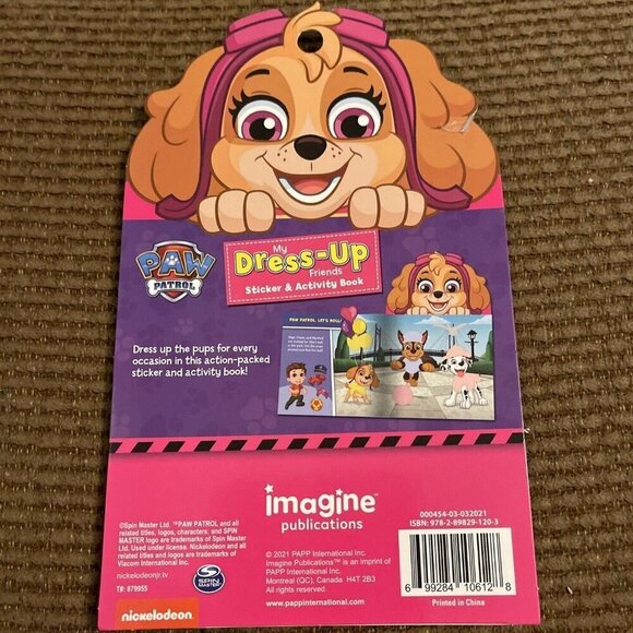 💖3/$15💖 Nickelodeon - My Dress-Up Friends Sticker & Activity Book - Paw Patrol - Picture 2 of 2